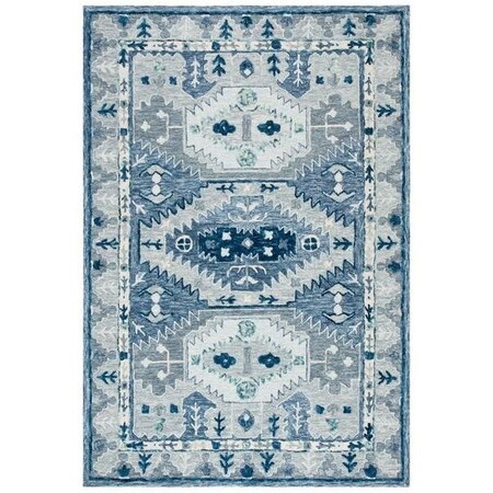 Safavieh Bohemian Square Capri Indoor Area Rug, Blue & Grey - 7 x 7 ft. CPR218M-7SQ